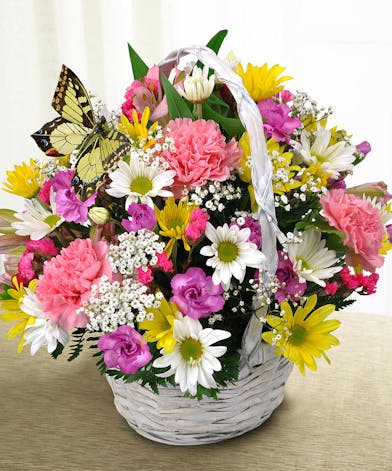 Beautiful Garden Basket Bouquet in Minneapolis, MN - Schaaf Floral