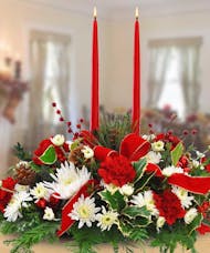 Holiday Double Candle Centerpiece